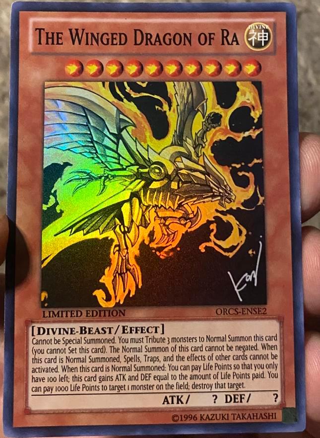 Yu-Gi-Oh! Alt The Winged Dragon of Ra ORCS 1st Edition !, Hobby en Vrije tijd, Verzamelkaartspellen | Yu-gi-Oh!, Zo goed als nieuw