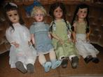 4 Antieke Brocante Gelede Poppen, Ophalen