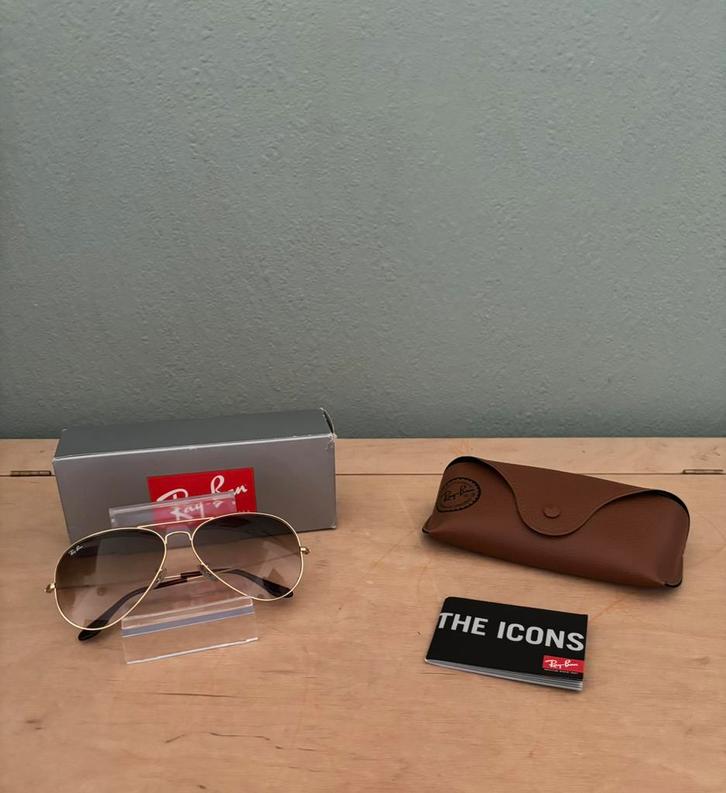 Ray-Ban Aviator zonnebril goud – nieuw & compleet met doos, Sieraden, Tassen en Uiterlijk, Zonnebrillen en Brillen | Heren, Nieuw