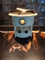 mooi 2 pits crème kleur petroleumstel van original Haller, Antiek en Kunst, Antiek | Emaille, Ophalen of Verzenden