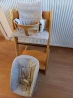 Stokke Tripp Trapp stoel, met newbornset + babyset + kussens, Ophalen, Gebruikt, Meegroeistoel, Stoelverkleiner