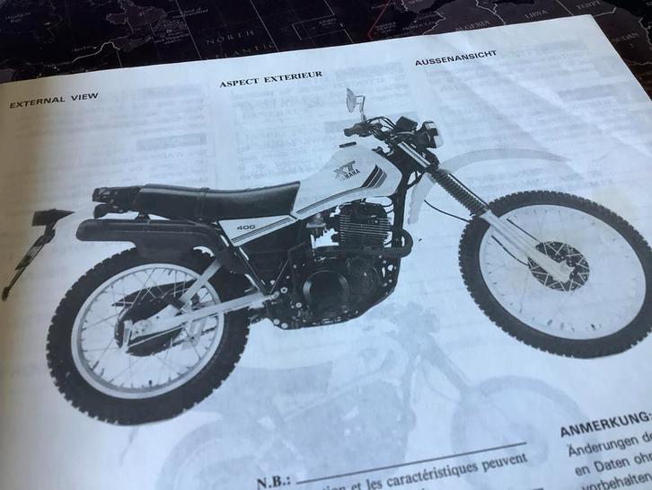 Yamaha XT400/550 Service Manual '82, Motoren, Handleidingen en Instructieboekjes, Yamaha, Verzenden