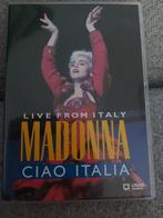 DVD Madonna - Ciao Italia, Alle leeftijden, Ophalen of Verzenden, Zo goed als nieuw, Muziek en Concerten
