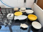 Vintage Keramieken Schalen taart en puddingvormen, Ophalen, Gebruikt, Taarten of Cupcakes