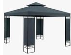 Tuinpaviljoen 3 x 4 meter zwart/antraciet, Ophalen of Verzenden, Nieuw, Minder dan 5 meter, Minder dan 4 meter