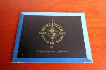 Wurlitzer 1956 originele Centennial bedrijfsbrochure 2000 beschikbaar voor biedingen
