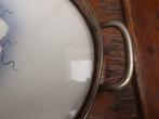 Art deco ovaal dienblad met tegel, Antiek en Kunst, Antiek | Keramiek en Aardewerk, Ophalen of Verzenden