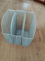 Lektuur bakken lucht grijs staal, Huis en Inrichting, Woonaccessoires | Krantenbakken en Lectuurbakken, Ophalen, Zo goed als nieuw