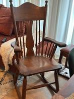 Houten Schommelstoel - Vintage Stijl, Huis en Inrichting, Stoelen, Gebruikt, Bruin, Ophalen of Verzenden, Eén