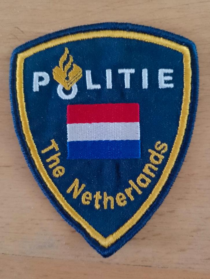 Patch uitzending politie, Verzamelen, Militaria | Algemeen, Marechaussee, Embleem of Badge, Nederland, Verzenden