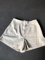 Nieuwe ecru/ wit geblokte H&M high Waist short, maat 42 = 38, Kleding | Dames, Broeken en Pantalons, Nieuw, Beige, Maat 38/40 (M)