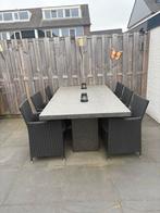 Natuursteen buiten tafel (zonder stoelen), Tuin en Terras, Tuintafels, Ophalen, Gebruikt, Rechthoekig, Overige materialen