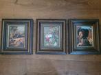 3 schilderijtjes, Antiek en Kunst, Kunst | Schilderijen | Klassiek, Ophalen of Verzenden