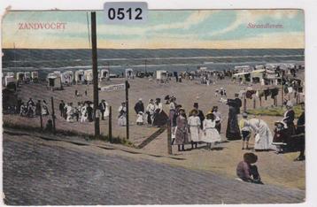 150512 Strandleven Zandvoort gelopen zeer oude kaart 1916 beschikbaar voor biedingen