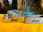 The Rubz Armband Zwart/Zilver, The Rubz, Zwart, The Rubz, Kunststof of Plastic