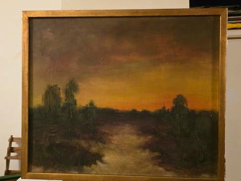Groot antiek schilderij, Antiek en Kunst, Kunst | Schilderijen | Klassiek, Ophalen of Verzenden