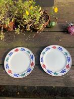 Brabants bont boerenbont grote lunchborden, Huis en Inrichting, Keuken | Servies, Gebruikt, Ophalen of Verzenden, Bord(en), Aardewerk