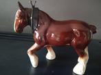 Paard Clydesdale 21 cm, opgetuigd, Antiek en Kunst, Ophalen