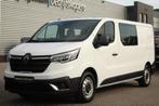 Renault Trafic 2.0dCi 150pk T30 L2H1 DC | 6-Zits | Carplay/A, Auto's, Voorwielaandrijving, 4 cilinders, Renault, Wit