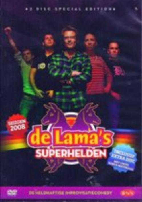 De Lama's - Superhelden (2DVD) [1759], Cd's en Dvd's, Dvd's | Cabaret en Sketches, Zo goed als nieuw, Tv-programma of Sketches