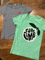 Twee shirtjes zomer name it maat 122/128, Kinderen en Baby's, Kinderkleding | Maat 122, Ophalen of Verzenden, Zo goed als nieuw