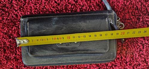 zwarte leer portomonee van Dr amsterdam (5425), Sieraden, Tassen en Uiterlijk, Portemonnees, Overige merken, Zwart, Leer, Verzenden