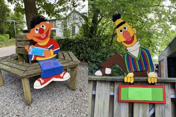 Ernie en Bert geboorteborden tuin (kopen) beschikbaar voor biedingen
