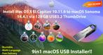 OSX / OS X / macOS 9in1 USBStick USB3.2 128GB 10.11.6-14.4.1, Computers en Software, Nieuw, MacOS, Ophalen of Verzenden