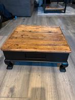 Opgeknapte Salontafel/bijzettaffel, Ophalen, Minder dan 50 cm, Vierkant, Minder dan 50 cm