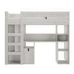 Lugano hoogslaper met bureau - 90x200 - Wit eiken, Huis en Inrichting, Slaapkamer | Stapelbedden en Hoogslapers