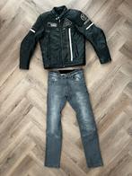 Leren motorjas + motorjeans, Motoren, Kleding | Motorkleding, Heren, Difi, Jas | leer, Ophalen of Verzenden
