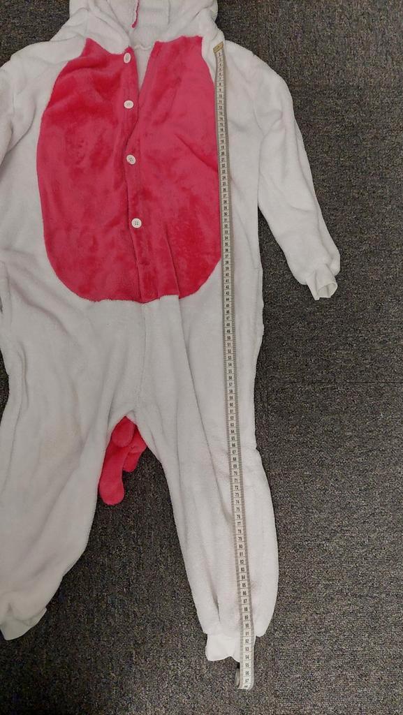 Witte Eenhoorn Onesie - Maat 104/110, Kinderen en Baby's, Carnavalskleding en Verkleedspullen, Gebruikt, Meisje, 104 of kleiner