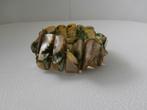 prachtige schelpen armband licht groenig, Ophalen of Verzenden, Zo goed als nieuw, Overige kleuren, Overige materialen