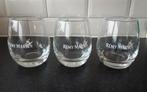 REMY MARTIN glazen met witte logo, 3 stuks, Verzamelen, Ophalen of Verzenden, Zo goed als nieuw, Borrel- of Shotglas