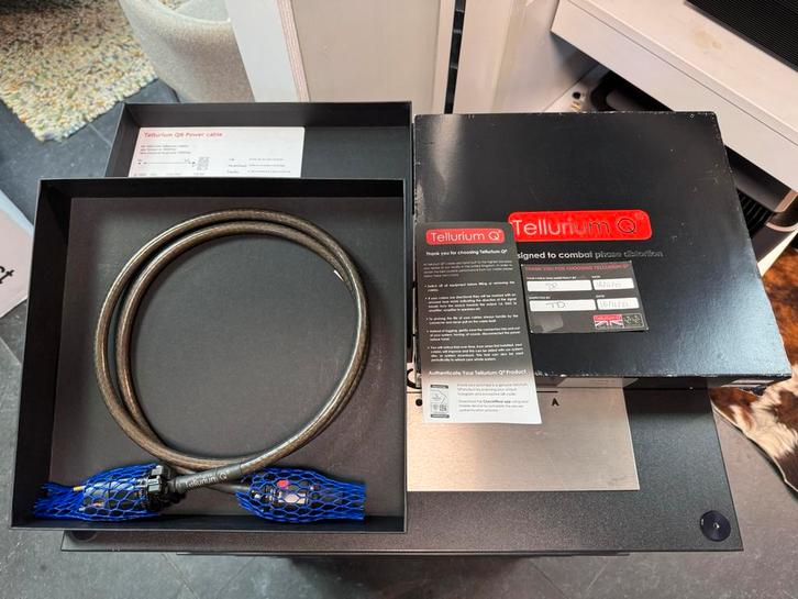 Tellurium Q Black II Powerkabel – 1,5 meter, Audio, Tv en Foto, Audiokabels en Televisiekabels, Zo goed als nieuw, Ophalen of Verzenden