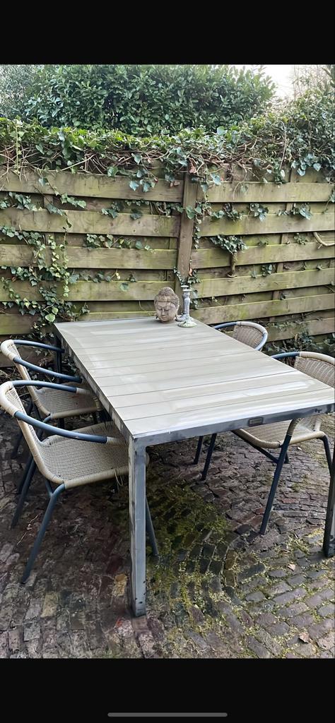 Gratis Tuinset - Zelf ophalen!, Tuin en Terras, Tuinsets en Loungesets, Gebruikt, Tuinset, Kunststof, 6 zitplaatsen, Stoel, Ophalen of Verzenden