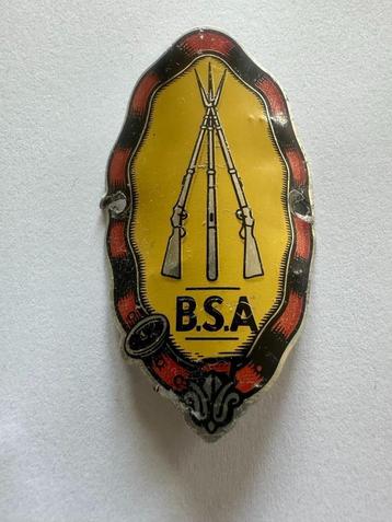 Oud BSA B.S.A. balhoofdplaatje. Balhoofd plaatje. beschikbaar voor biedingen