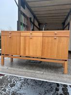 Retro Dressoir Lichtteak Berken Fineer Tv Kast Wandkast, Ophalen of Verzenden, 25 tot 50 cm