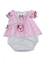 Roze heren sissy romper jurk met hoofdkapje, Verzenden, Nieuw