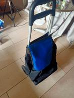 boodschappen trolley boodschappenwagen zwart blauw, Wieltjes, 30 cm of meer, Gebruikt, Zwart