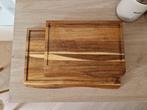Snijplank set van massief acacia hout, Ophalen, Gebruikt