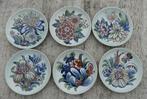 Boch Vieux Rhodes Handworked Vaas+Schaal+6 Cake-Onderzetter, Ophalen of Verzenden