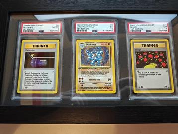 Pokemon first edition kaarten PSA beschikbaar voor biedingen