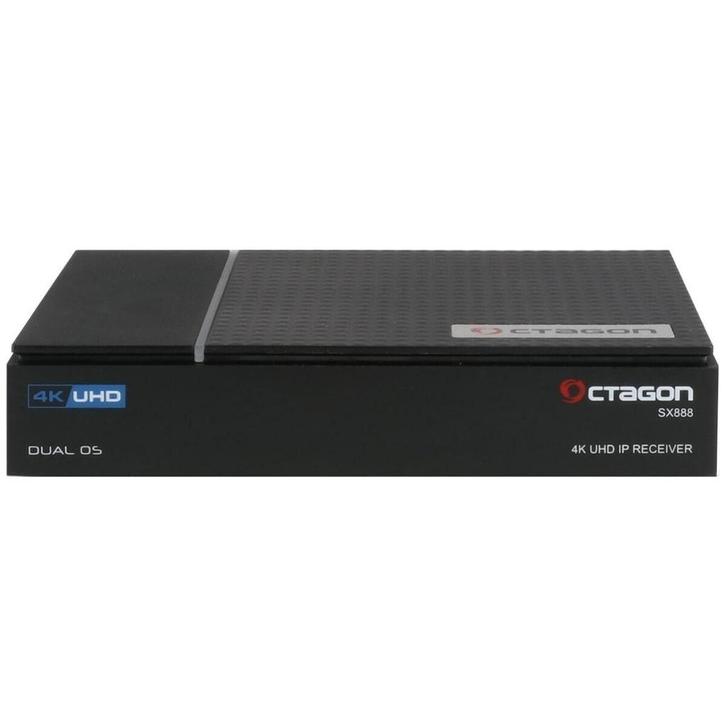 Octagon SX888 V2 4K UHD IP 5G Wi-Fi, Audio, Tv en Foto, Mediaspelers, Nieuw, Minder dan 500 GB, HDMI, USB 2.0, Optische audio