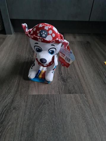 Nieuw Pawpatrol knuffel Marshall inclusief stiften  beschikbaar voor biedingen