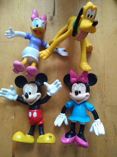 Disney poppen | Katrien Duck, Mickey, Minnie Mouse en Pluto, Verzamelen, Disney, Gebruikt, Beeldje of Figuurtje, Mickey Mouse