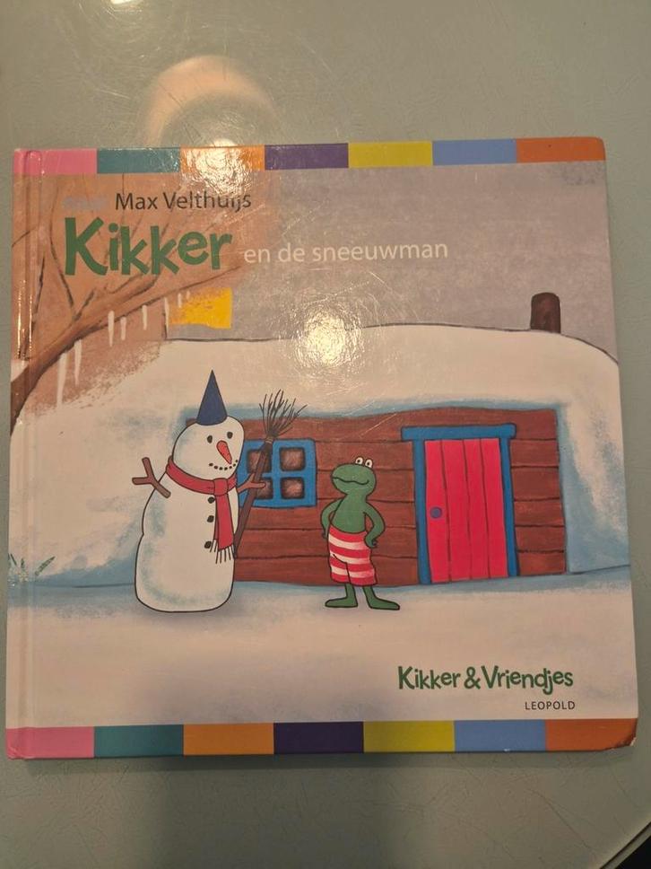 Boek; kikker en de sneeuwman, voorleesboek, prentenboek, Boeken, Kinderboeken | Baby's en Peuters, Zo goed als nieuw, 2 tot 3 jaar