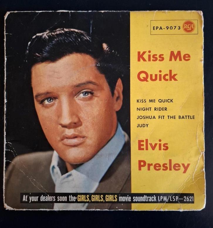 single elvis presley, kiss me quick, Cd's en Dvd's, Vinyl Singles, Gebruikt, Single, Overige genres, Ophalen of Verzenden