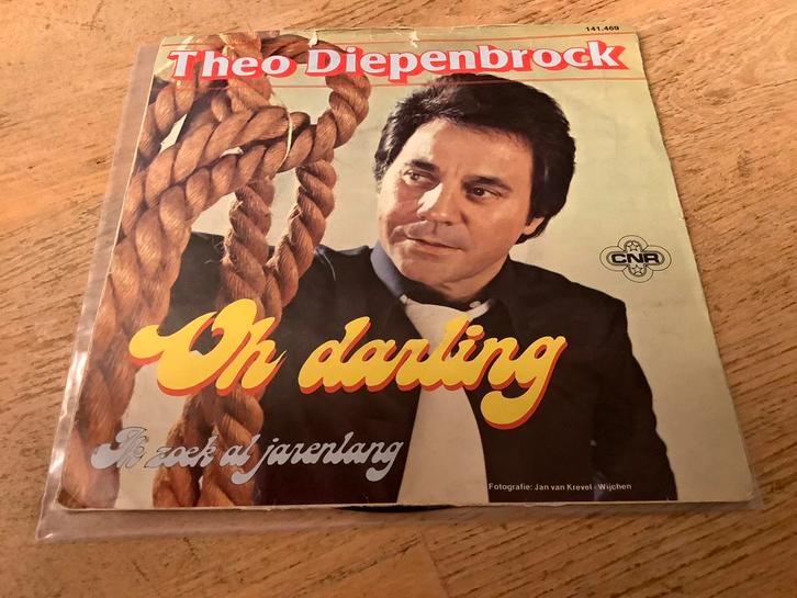 Theo Diepenbrock - Oh Darling Single, Cd's en Dvd's, Vinyl Singles, Gebruikt, Single, Nederlandstalig, 7 inch, Ophalen of Verzenden
