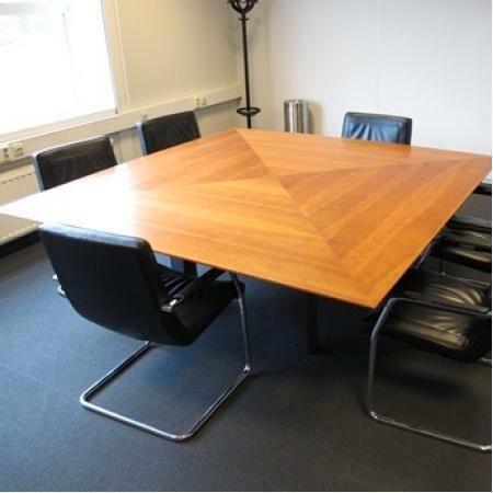 Prachtige grote 8-persoons XL design tafel 180 cm x 180 cm, Huis en Inrichting, Tafels | Eettafels, Gebruikt, 150 tot 200 cm, 150 tot 200 cm